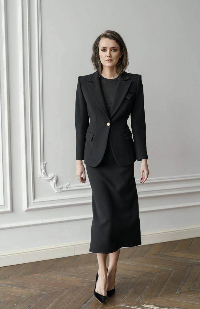 Арт 111048 пиджак с золотыми пуговицами