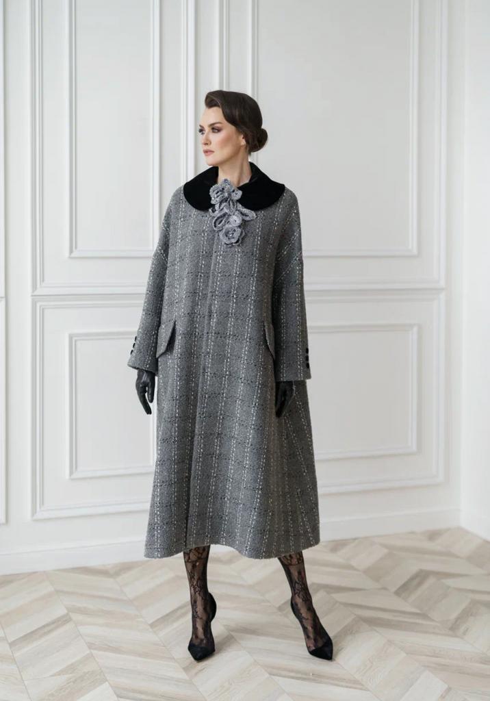 Арт 111039 пальто а-силуэта