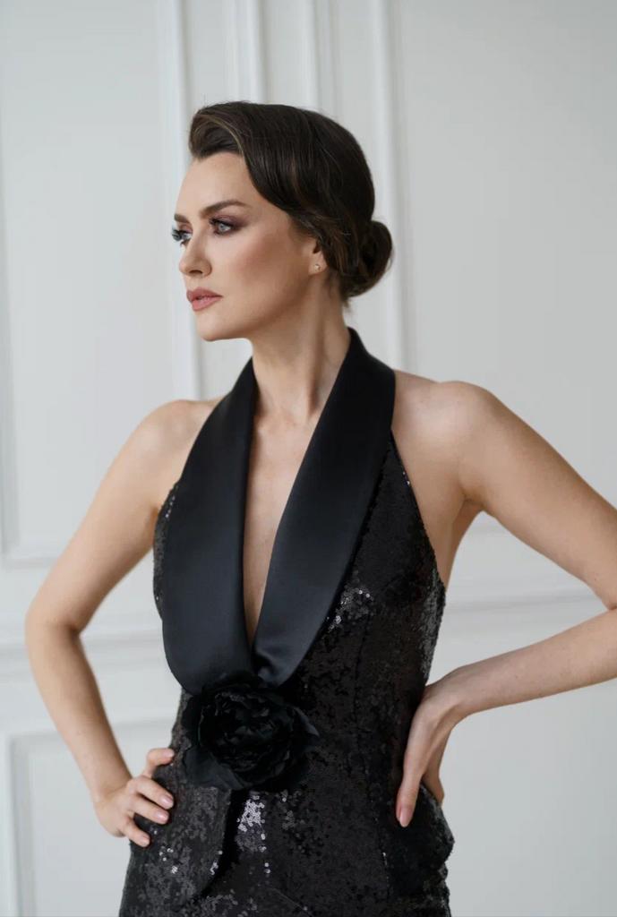 арт 111023 жилет пайетки