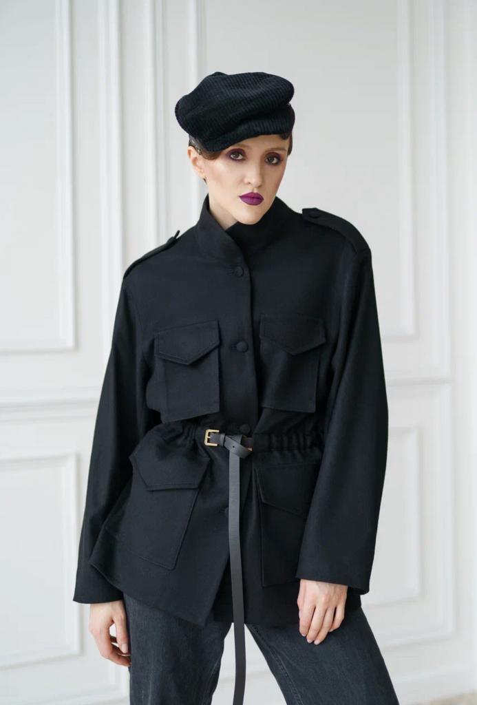 арт 111018 жакет с накладными карманами