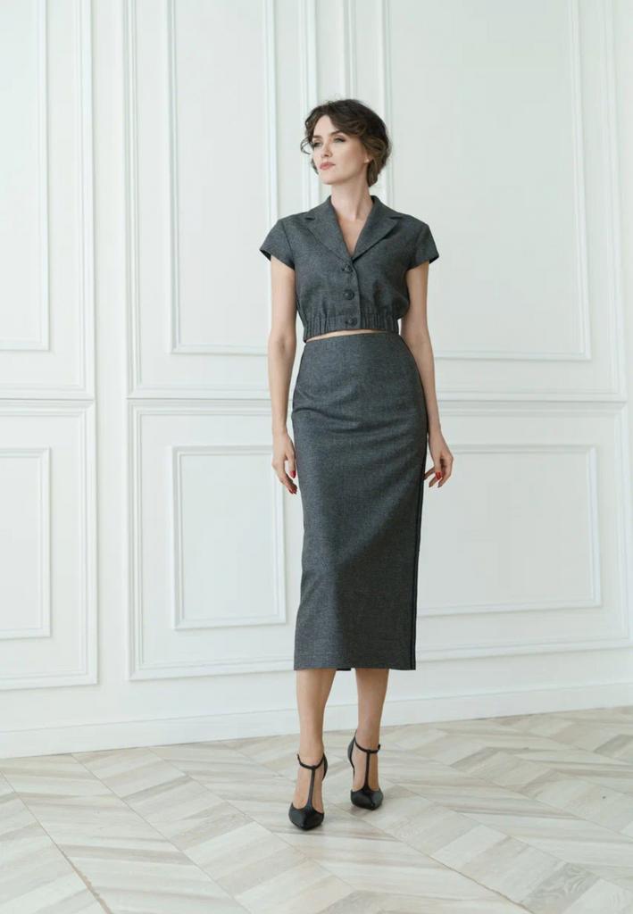 юбка в клеточку