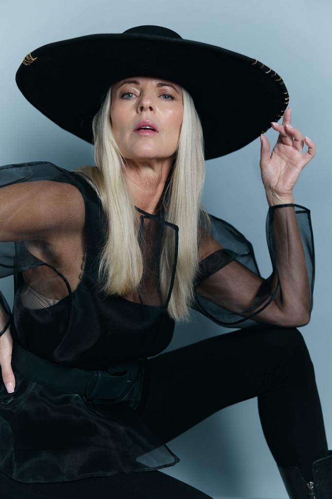 Watchful EYE Black Wide Brim